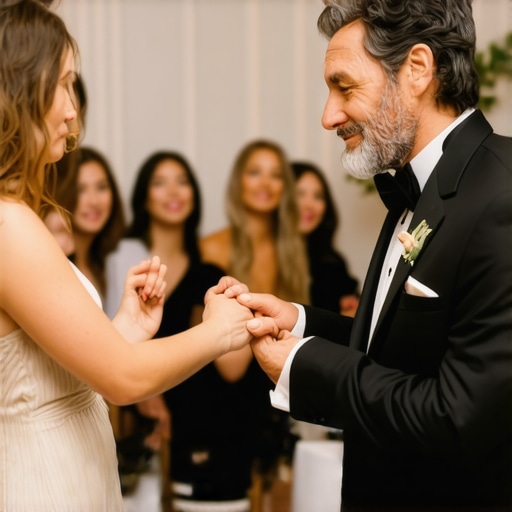 Magician engaging with guests in a lively event, showcasing trust and connection