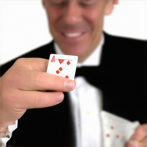 Magician engaging with audience in close-up magic performance