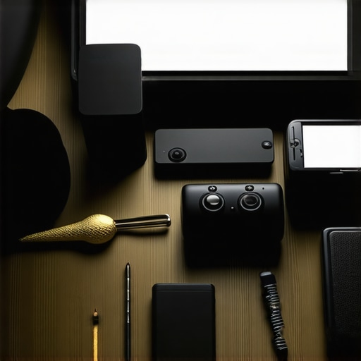 A well-organized magician's toolkit showing props and electronic gear for reliable performance.