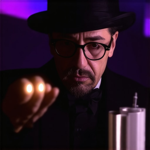 A professional magician demonstrating equipment maintenance for smooth performances.